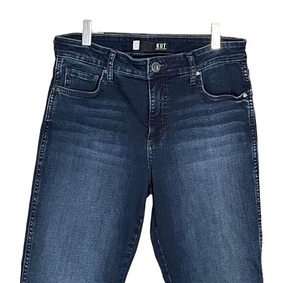 Kut from the Kloth Dark Blue Diana Fab Ab Skinny High-Rise Jeans, size 6 - Picture 3 of 9